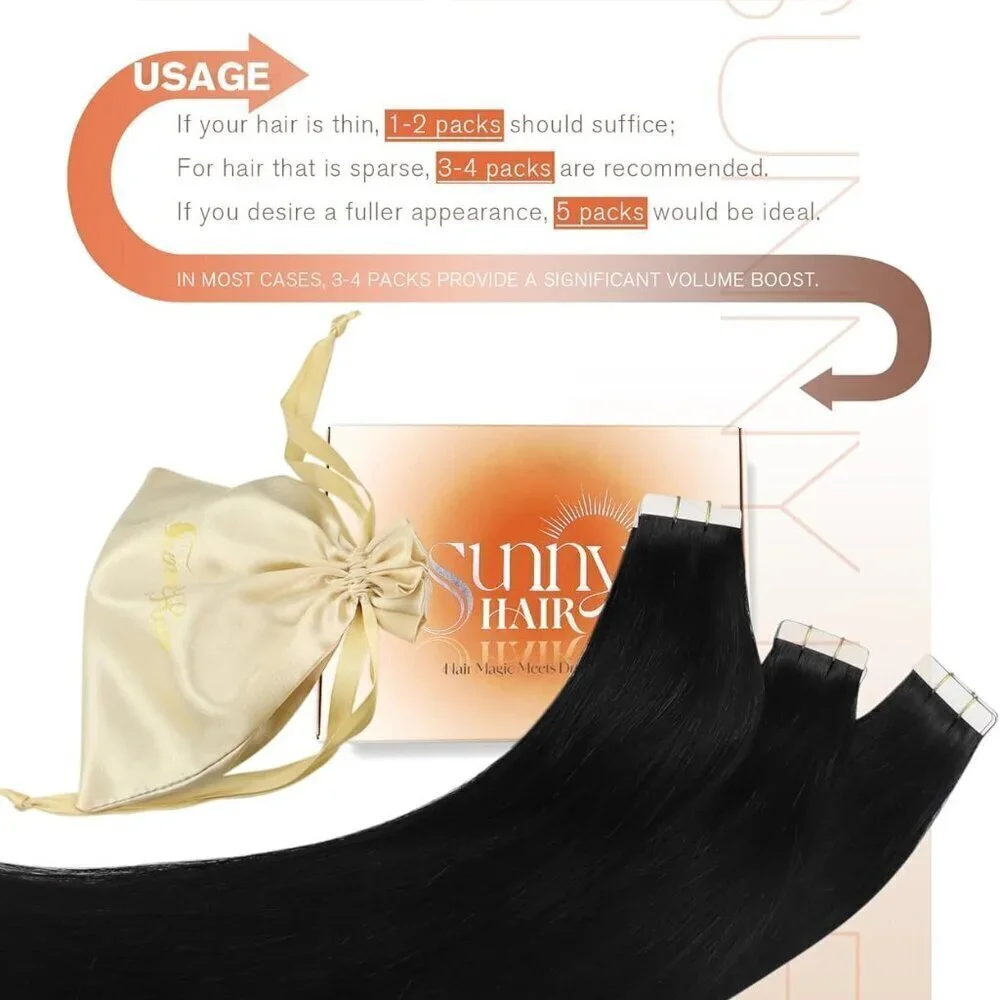Tape in Hair Extensions Real Human Hair Invisible Remy Hair Extensions Tape ins